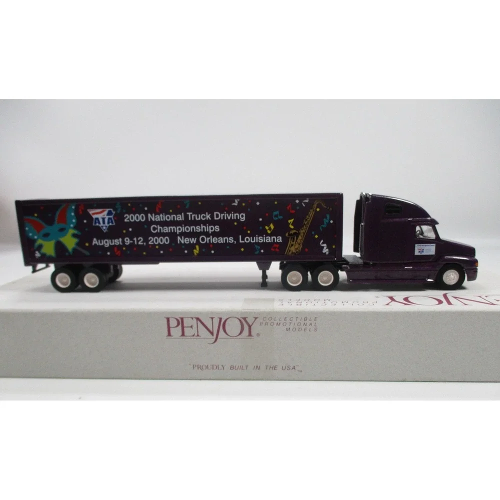 Penjoy Vintage Die Cast Semi Truck / Trailer 2000 ATA Truck Driving Championship